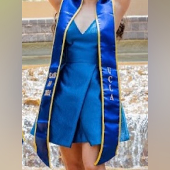 Royal Blue Sleeveless Cocktail Dress - Picture 5 of 6